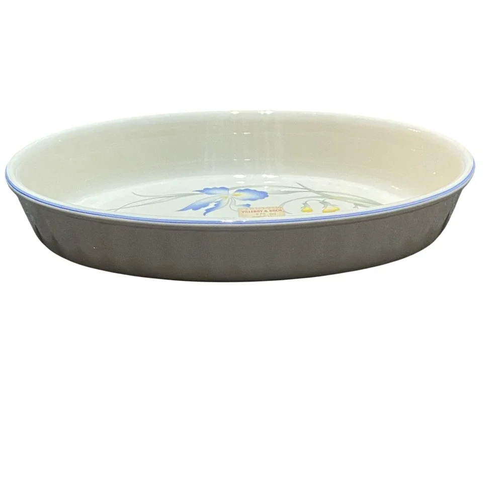 Villeroy & Boch Riviera Vilbofour Oval Baker Porcelain Floral Baking Dish 12 in